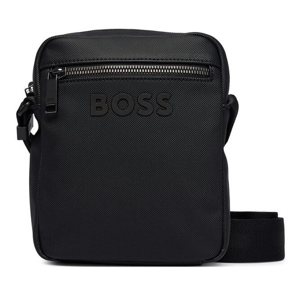 Saszetka BOSS. Czarne saszetki męskie Boss, młodzieżowe, małe. Za 449.99 zł.