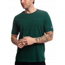 Koszulka Mężczyzna Sportowa Champion T-Shirt Bluzka Bawełniana Wygodna roz. XXL. Zielone t-shirty męskie Champion, m, bez wzorów, z bawełny, sportowe, bez kołnierzyka. Za 87.00 zł.