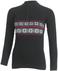 Damska bluza merino WIGI. Czarne bluzy damskie LASTING, m, bez wzorów, z dzianiny, bez kaptura. Za 519.00 zł.