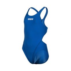 Dziewczęcy jednoczęściowy kostium kąpielowy Arena Team Tech Solid. Białe stroje kąpielowe dla dziewczynek Arena, bez wzorów, z materiału. Za 119.99 zł.