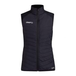 Kurtka narciarska damska Craft Adv Nordic Club. Czarne kurtki snowboardowe damskie Craft, xl, bez wzorów, z dzianiny, bez kaptura, na fitness i siłownię. Za 474.20 zł.
