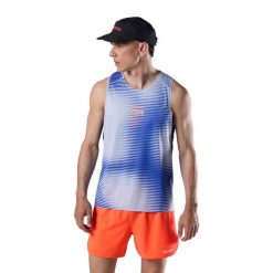 Tank top Rossignol Sapa Ultra. Niebieskie t-shirty męskie Rossignol, bez wzorów, sportowe, bez kołnierzyka. Za 249.99 zł.