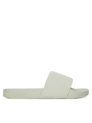 Tommy Jeans Klapki Flag Pool Slide Patent EN0EN02901 Zielony. Zielone klapki damskie Tommy Jeans, bez wzorów, z jeansu, bez obcasa. Za 129.99 zł.
