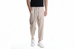 Xagon Spodnie | P26032 ZXAG92 | Mężczyzna | Beżowy. Brązowe spodnie sportowe męskie Xagon, l, z aplikacjami, z elastanu. W wyprzedaży za 399.00 zł.