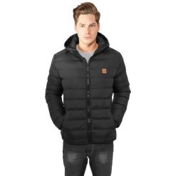 Parka Urban Classic basic bubble. Czarne kurtki męskie Urban Classics, na zimę, m, bez wzorów, z puchu, bez kaptura. Za 279.00 zł.