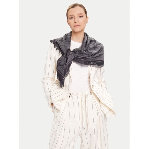 Chusta PINKO. Szare szaliki i chusty damskie Pinko, bez wzorów. Za 509.99 zł.