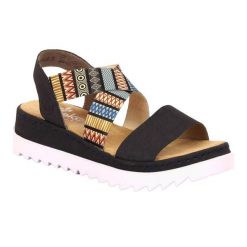 Sandały Damskie RKR533A. Czarne obuwie sportowe damskie Rieker, trekkingowe. Za 456.99 zł.