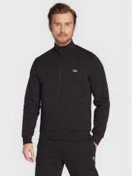 Lacoste Bluza SH9622 Czarny Regular Fit. Czarne bluzy męskie Lacoste, m, bez wzorów, z bawełny, bez kaptura. Za 595.45 zł.
