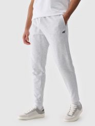 4F Spodnie dresowe joggery męskie - szare S. Szare spodnie sportowe męskie 4f, l, bez wzorów, z bawełny. Za 149.99 zł.