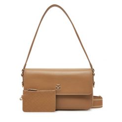 Torebka Tommy Hilfiger. Brązowe torebki do ręki damskie Tommy Hilfiger, bez wzorów, klasyczne, bez dodatków. Za 699.99 zł.