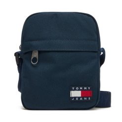 Saszetka Tommy Jeans. Niebieskie saszetki męskie Tommy Jeans, z jeansu, młodzieżowe, małe. Za 189.99 zł.