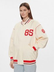 Tommy Hilfiger Kurtka bomber Baseball WW0WW40477 Beżowy Oversize. Brązowe kurtki damskie Tommy Hilfiger, l, bez wzorów, z syntetyku, bez kaptura. Za 859.99 zł.
