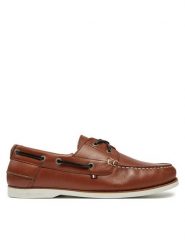 Tommy Hilfiger Półbuty Th Boat Shoe Core Lth FM0FM05569 Brązowy. Brązowe półbuty na co dzień męskie Tommy Hilfiger, ze skóry, bez zapięcia. Za 369.99 zł.