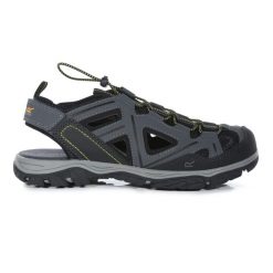 Sandały trekkingowe dla mężczyzn Regatta RMF735. Niebieskie sandały męskie Regatta, z poliesteru, bez zapięcia. W wyprzedaży za 159.99 zł.