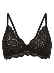 SKINY biustonosz Kobiety czarny, 75A. Czarne biustonosze Skiny, bez wzorów, z koronki. Za 199.95 zł.