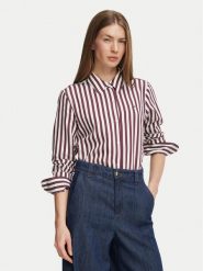 Tommy Hilfiger Koszula Fliud WW0WW52927 Bordowy Regular Fit. Czerwone bluzki damskie Tommy Hilfiger, bez wzorów, bez kołnierzyka, bez ramiączek. Za 489.99 zł.