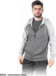 R.E.I.S. ONIX - bluza polarowa 70% poliester, 30% bawełna, 260 g/m - ciemnoszaro-szary L. Szare bluzy męskie R.E.I.S., l, bez wzorów, z bawełny, bez kaptura. Za 84.16 zł.