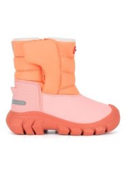 Hunter Śniegowce KFT5068WWU-OHF Pomarańczowy. Brązowe buty zimowe dziewczęce Hunter, bez wzorów, z materiału, bez zapięcia. Za 299.99 zł.