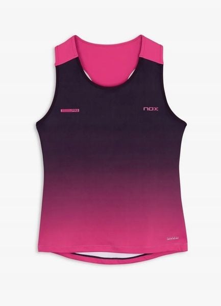 NOX Pro Jeżynowo-Różowy Degrade XS. Czerwone t-shirty damskie NOX, xs, bez wzorów, bez kołnierzyka. Za 156.03 zł.