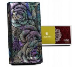 Portfel skórzany Peterson [DH] PTN 421431-MD zielony. Zielone portfele damskie Peterson, bez wzorów, ze skóry. Za 125.99 zł.