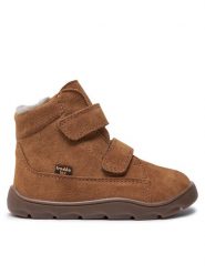 Froddo Kozaki Zeru Tex Furry Barefoot G2110149-2 S Brązowy. Brązowe buty zimowe chłopięce Froddo, bez wzorów, ze skóry, bez zapięcia. Za 439.99 zł.