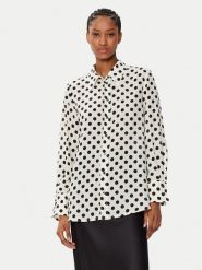 Marella Koszula Conio 2513111061 Biały Regular Fit. Białe bluzki damskie Marella, bez wzorów, z jedwabiu, bez kołnierzyka, bez ramiączek. Za 649.99 zł.
