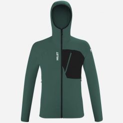 Bluza trekkingowa męska Millet Lokka Hoodie III. Zielone bluzy męskie Millet, m, bez wzorów, bez kaptura. Za 399.99 zł.