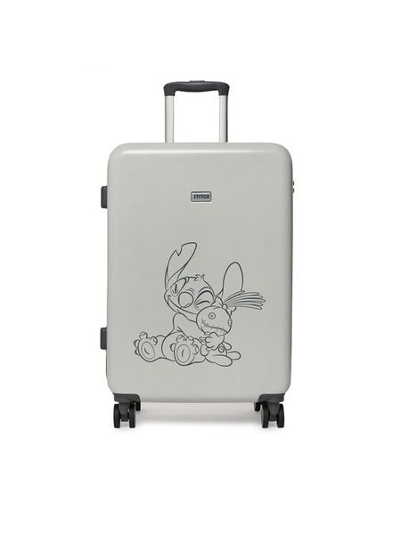 Disney Classics Walizka średnia SW-ACCCS-SS25-250DCLS-M Szary. Szare torebki do ręki damskie Disney Classics, bez wzorów, z tworzywa sztucznego, średnie. Za 259.99 zł.