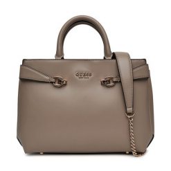 Torebka Guess. Brązowe torebki do ręki damskie Guess, z aplikacjami, bez dodatków. Za 339.99 zł.