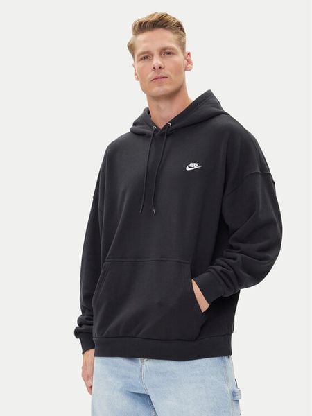 Nike Bluza Terry HJ1816 Czarny Oversize. Czarne bluzy męskie Nike, l, bez wzorów, z bawełny, bez kaptura. Za 279.99 zł.
