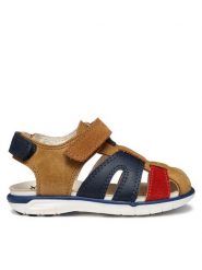 Geox Sandały B Sandal Delhi B354LA 0CL22 C6146 S Brązowy. Brązowe sandały chłopięce Geox, ze skóry, bez zapięcia. Za 169.99 zł.