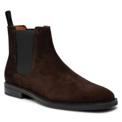 Trzewiki Vagabond Shoemakers. Brązowe botki męskie Vagabond Shoemakers, bez wzorów, bez zapięcia. Za 679.99 zł.