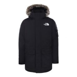 Kurtka turystyczna zimowa męska The North Face M Recycled Mcmurdo Parka. Czarne kurtki sportowe męskie The North Face, na zimę, m, bez wzorów, trekkingowe. Za 1,875.00 zł.