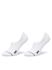 BOSS Stopki 2-pack 2P Lc Iconic 50502091 Biały. Białe skarpety damskie Boss, bez wzorów, z bawełny. Za 64.99 zł.