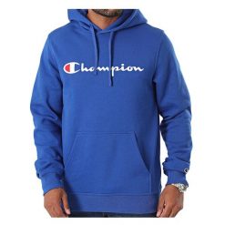 Bluza na co dzień męska CHAMPION z kapturem. Niebieskie bluzy męskie Champion, m, bez wzorów, z kapturem. Za 313.14 zł.