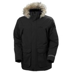Parka Helly Hansen reine. Czarne kurtki męskie Helly Hansen, xl, bez wzorów, z syntetyku, sportowe, bez kaptura. Za 1,267.55 zł.