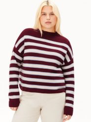 ARMEDANGELS bluzka z dzianiny Kobiety Bawełna czerwony, S. Czerwone bluzki damskie ARMEDANGELS, s, bez wzorów, z bawełny, bez kołnierzyka, bez ramiączek. Za 449.95 zł.