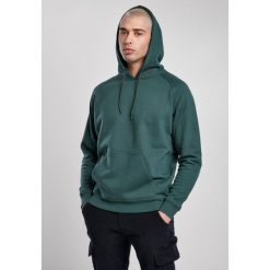 Bluza z kapturem Urban Classics blank. Zielone bluzy męskie Urban Classics, l, bez wzorów, z bawełny, z kapturem. Za 169.70 zł.