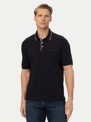 Armani Exchange Polo XM001557 AF10363 UB101 Granatowy Regular Fit. Niebieskie koszulki polo męskie Armani Exchange, m, bez wzorów, z bawełny, bez ramiączek. Za 275.39 zł.