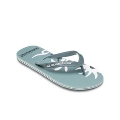 Klapki dla Mężczyzn MOLOKAI SCREEN. Zielone klapki męskie Quiksilver, z gumy, sportowe. Za 99.99 zł.