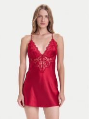 Hunkemöller Halka Mya 302854 Czerwony. Czerwone piżamy damskie Hunkemöller, xl, bez wzorów, z syntetyku, bez ramiączek. Za 169.99 zł.