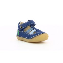 Sandały dziecięce KICKERS SUSHY. Niebieskie sandały dziewczęce Kickers, bez zapięcia. Za 199.99 zł.