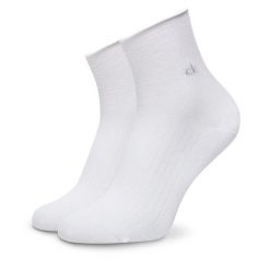 Skarpety długie Calvin Klein. Białe skarpety damskie Calvin Klein, bez wzorów. Za 59.99 zł.
