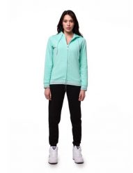 Dres damski Leone 1947 Apparel Bright bluza i spodnie z kapturem i zamkiem. Niebieskie bluzy damskie LEONE 1947 APPAREL, m, bez wzorów, z bawełny, na fitness i siłownię. Za 189.41 zł.