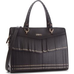 Torebka LIU JO - M Satchel Brera N68195 E0031 Nero 22222. Czarne torebki do ręki damskie Liu Jo, ze skóry ekologicznej. Za 739.00 zł.