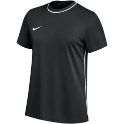 Koszulka damska Nike Dri-Fit Park 26. Czarne koszulki sportowe damskie Nike, l, bez wzorów, z poliesteru, sportowe, bez kołnierzyka. Za 66.99 zł.