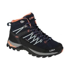 Damskie buty trekkingowe CMP Rigel Waterproof. Brązowe obuwie sportowe damskie CMP, bez wzorów, z materiału, outdoorowe. Za 394.89 zł.