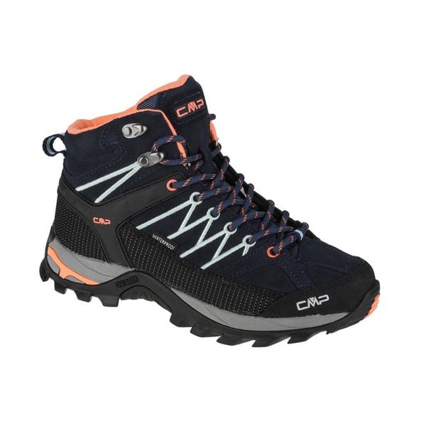 Damskie buty trekkingowe CMP Rigel Waterproof. Brązowe obuwie sportowe damskie CMP, bez wzorów, ze skóry, trekkingowe. Za 379.99 zł.