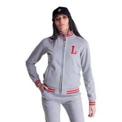 Damski dres uniwersytecki. Szare obuwie sportowe damskie LEONE 1947 APPAREL, bez wzorów, z dresówki, na fitness i siłownię. W wyprzedaży za 223.60 zł.