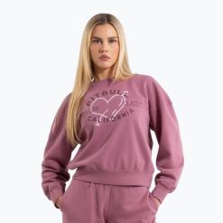 Bluza damska Pitbull Manzanita Heart Crewneck Sweatshirt. Czerwone bluzy damskie PITBULL, l, bez wzorów, z bawełny, bez kaptura, na fitness i siłownię. Za 159.99 zł.